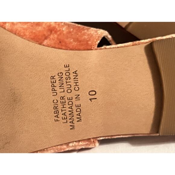 NEW Intentionally Blank Velvet Slingback Pointed Flats •10• Pink Rust Orange - Picture 12 of 12